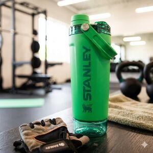 Brand New Stanley The Activate Vitalize Shaker Bottle 20oz - Meadow Green